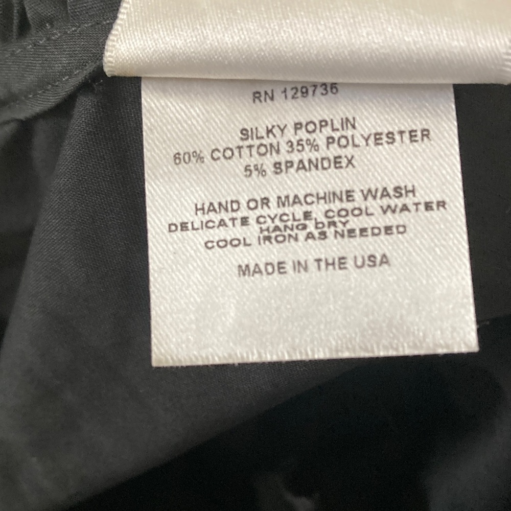 FINLEY Byrdee Sleeveless Silky Poplin Black Ruffled Top Black Size Large - Picture 9 of 9